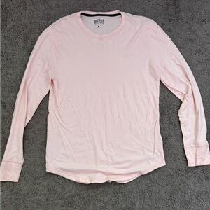 Hollister Men's Pink Long Sleeve Shirt
